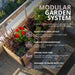 Cedar raised garden bed in the 6x3 size, shown from a side angle to highlight its natural wood construction.