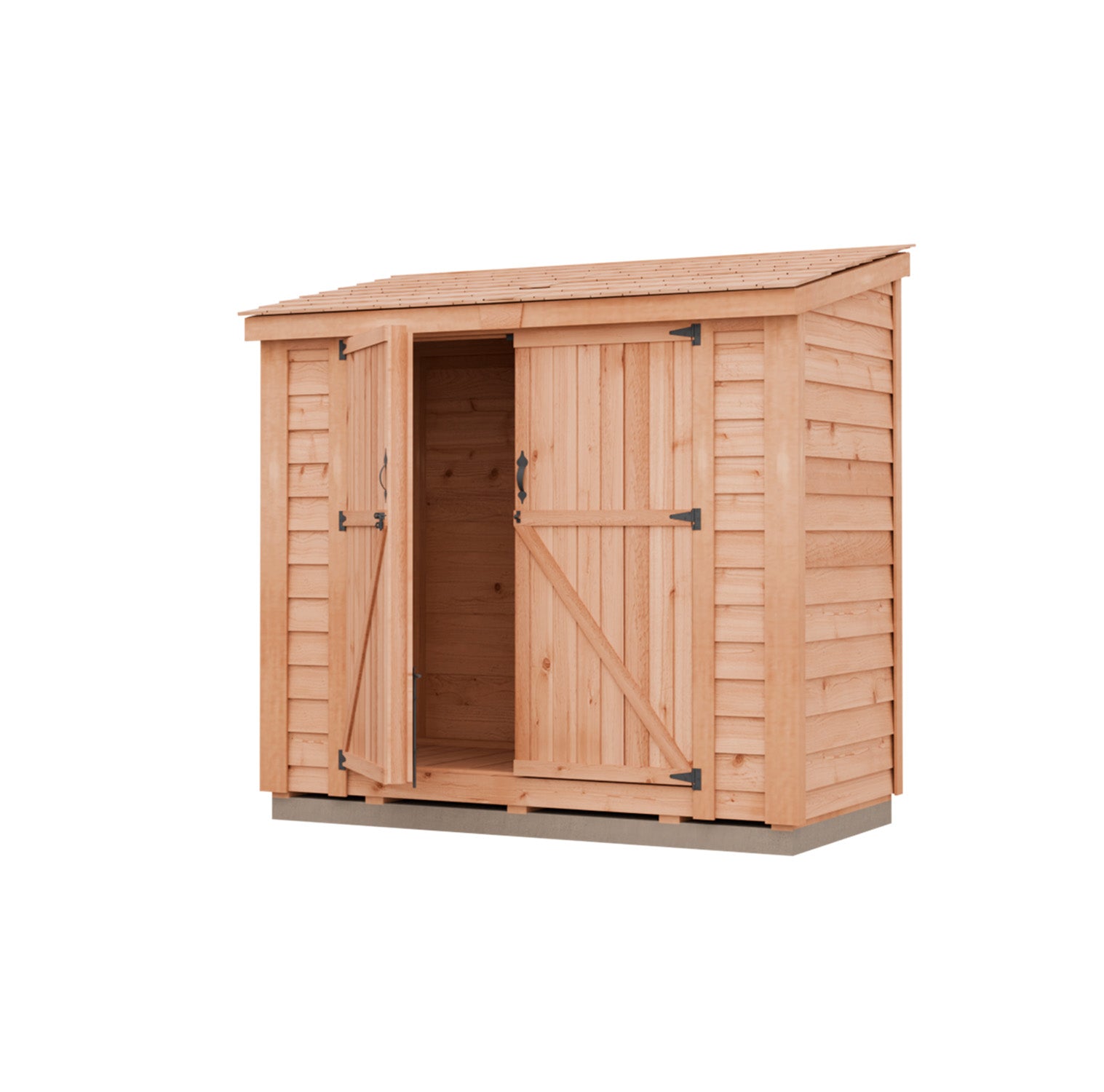 SpaceSaver Double Door Lean To Shed 8x4 | Attractive Lean-To Style