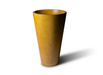 Slick Rock Classic Slim 36 in. tall tapered concrete planter in golden yellow