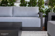 Close up view of the 3 seat sofa from Newport Collection of Elementi Home 