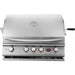 closed stainless steel island grill 
