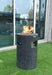 Modeno Lava Tube Fire Pit on a patio