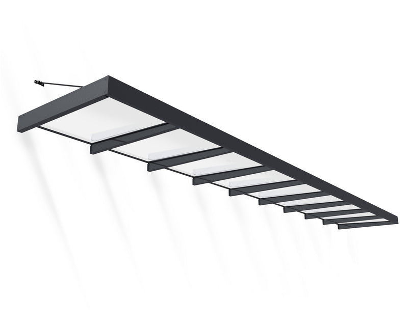 Cutout view of the Canopia XL 9000 Awning, showcasing its elongated and sleek structure.