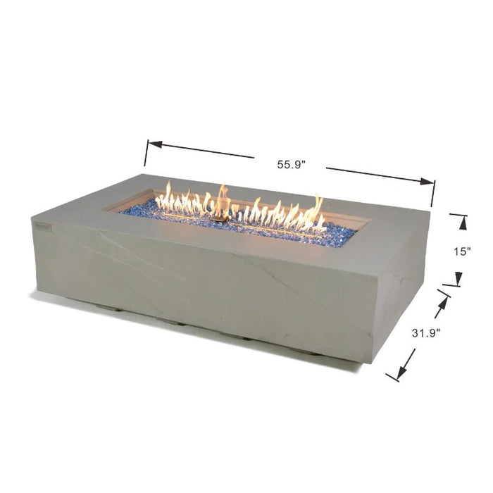 Rectangular Concrete Fire Pit Table dimensions