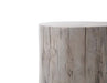 Close-up of the top edge of the Elementi Daintree drift wood side table, highlighting the wood grain and natural detailing.