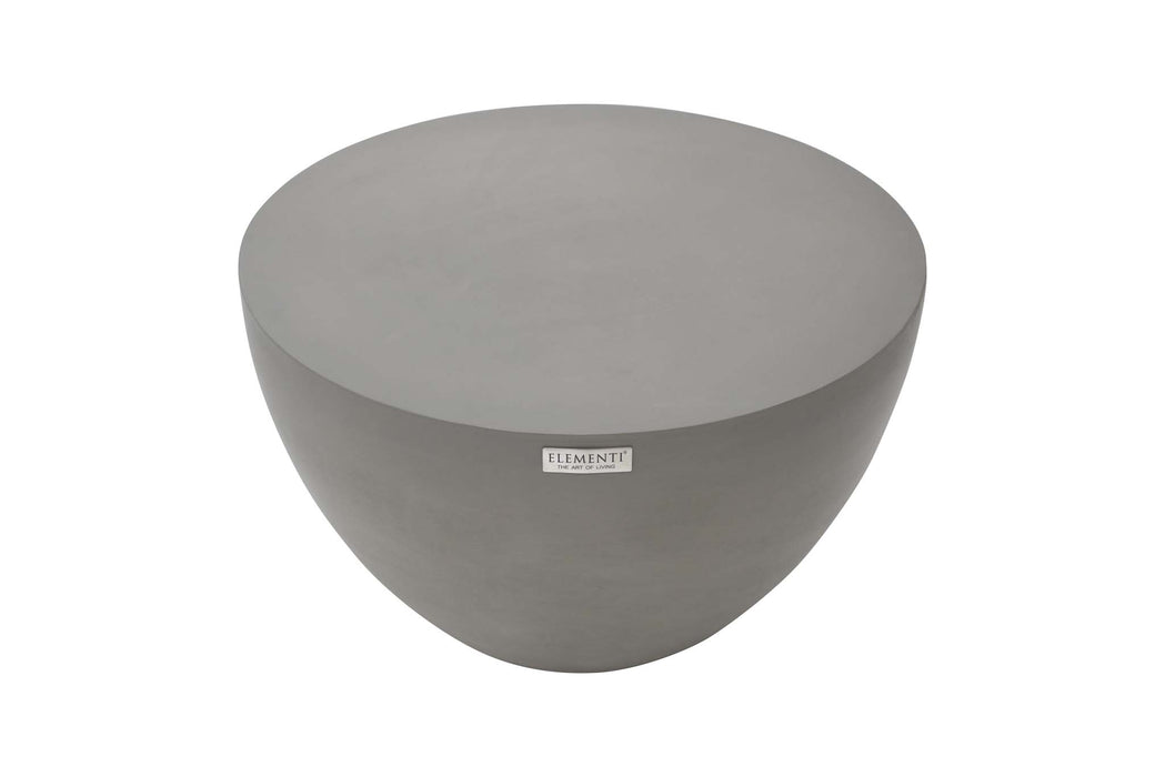 Overview of the Elementi Chronos Series small coffee table in space grey, showcasing its stylish minimalist design.