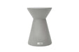 Elementi Rome Small Space Grey Side Table with a sleek and smooth finish, presented on a white background for a clear view of its design and structure.