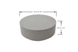 Elementi Rome Space Grey Large Coffee Table dimensions, showing the width and height measurements for precise size reference.