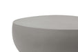 Detailed view of the edge of the Elementi Space Grey Coffee Table, showcasing the smooth finish.