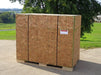 ez fit homestead outdoor storage shed packed up for shipping