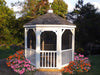 Vinyl Gazebo-In-A-Box with Floor with flowerbed