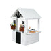 front & side angle of 2MamaBees Ajure Playhouse in white background