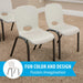 Children’s stack chairs from Lifetime 13 Pack set shown in classroom setting with fun color design and molded handle