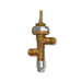 Brass gas valve for Real Flame natural gas conversion-Valve-Back in white background