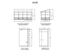 Specifications and dimensions for the Gazebo Penguin Florence 8x16 add-a-room in sand, including detailed plans and measurements.