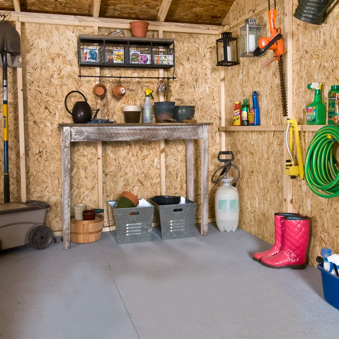 Ahuevo Anvondale Inside Handy Home Avondale Wood Storage Shed 10x8 | Buy Now! — Backyard Oasis