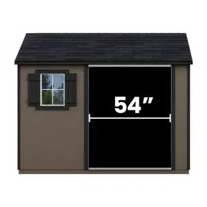 Handy Home Avondale 10x8 Wooden Storage Shed Door Size 54"