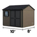 Handy Home Avondale 10x8 Wooden Storage Shed 10'x8' Width
