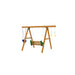 Rear view of Playstar Horizon Gold Playset showing sturdy wooden A-frame swing set design