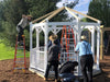 Vinyl Gazebo-In-A-Box with Floor installation