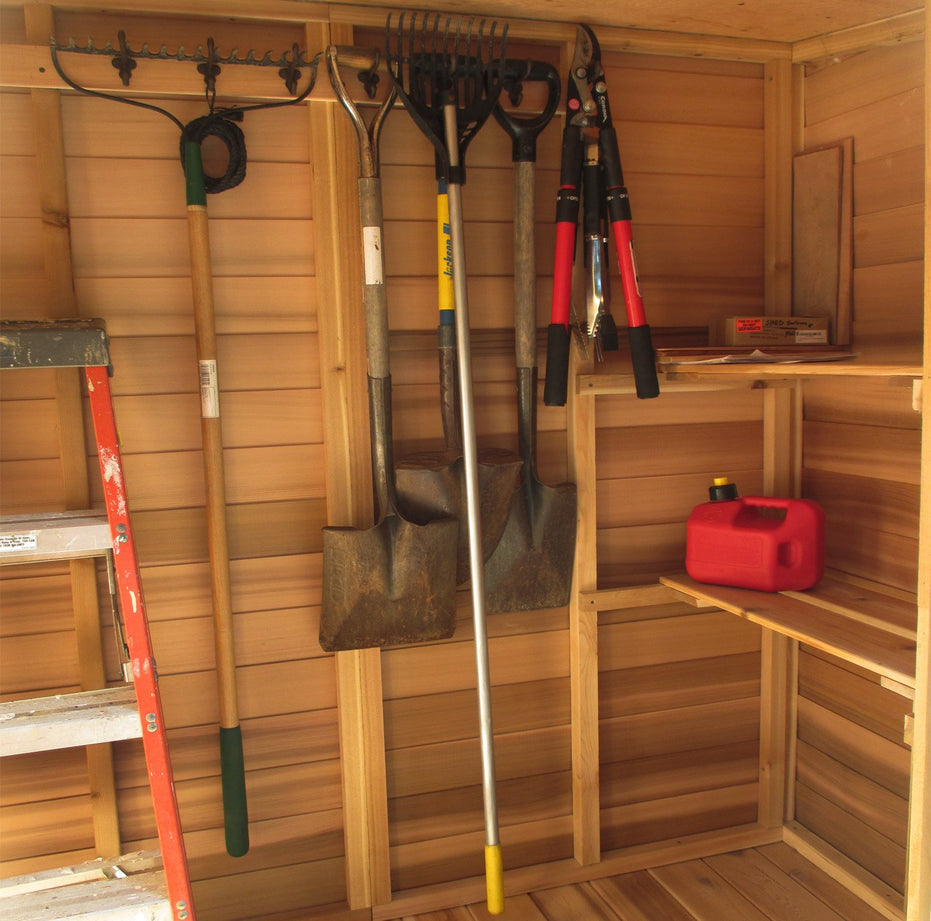 Inside picture of 6x3 Garden Chalet Storage 