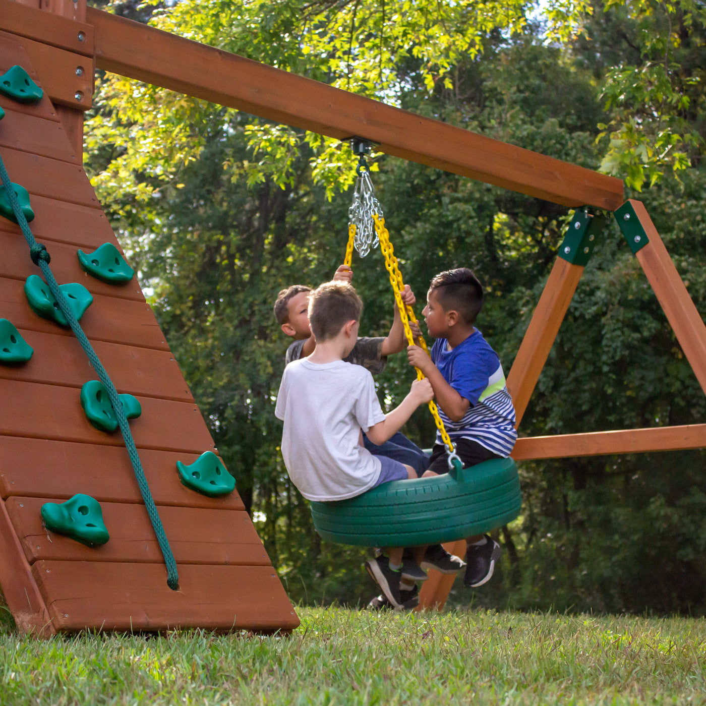Gorilla Playsets Frontier Swing Set - Ultimate Backyard Adventure ...