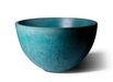 Slick Rock Classic Large 48 in. round concrete planter in teal seafoam stain