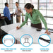 Single-piece top of Lifetime 4 Pack 6-Foot Rectangle Folding Table with smooth flat surface and locking ring detail