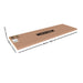 Lifetime 4 Pack 8-Foot Black Nesting Table carton dimensions showing 96.9 x 30.5 x 2.3 inches packaging size