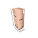 Shipping box dimensions for Lifetime 4-Pack Classic Folding Chair in putty showing 46 in height and carton size details