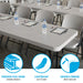 Premium steel frame and lightweight design of Lifetime 4 Pack Professional Folding Table in putty color