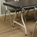Lifetime 4 Pack 8-Foot Black Nesting Table with powder-coated steel legs and wide stance for stability