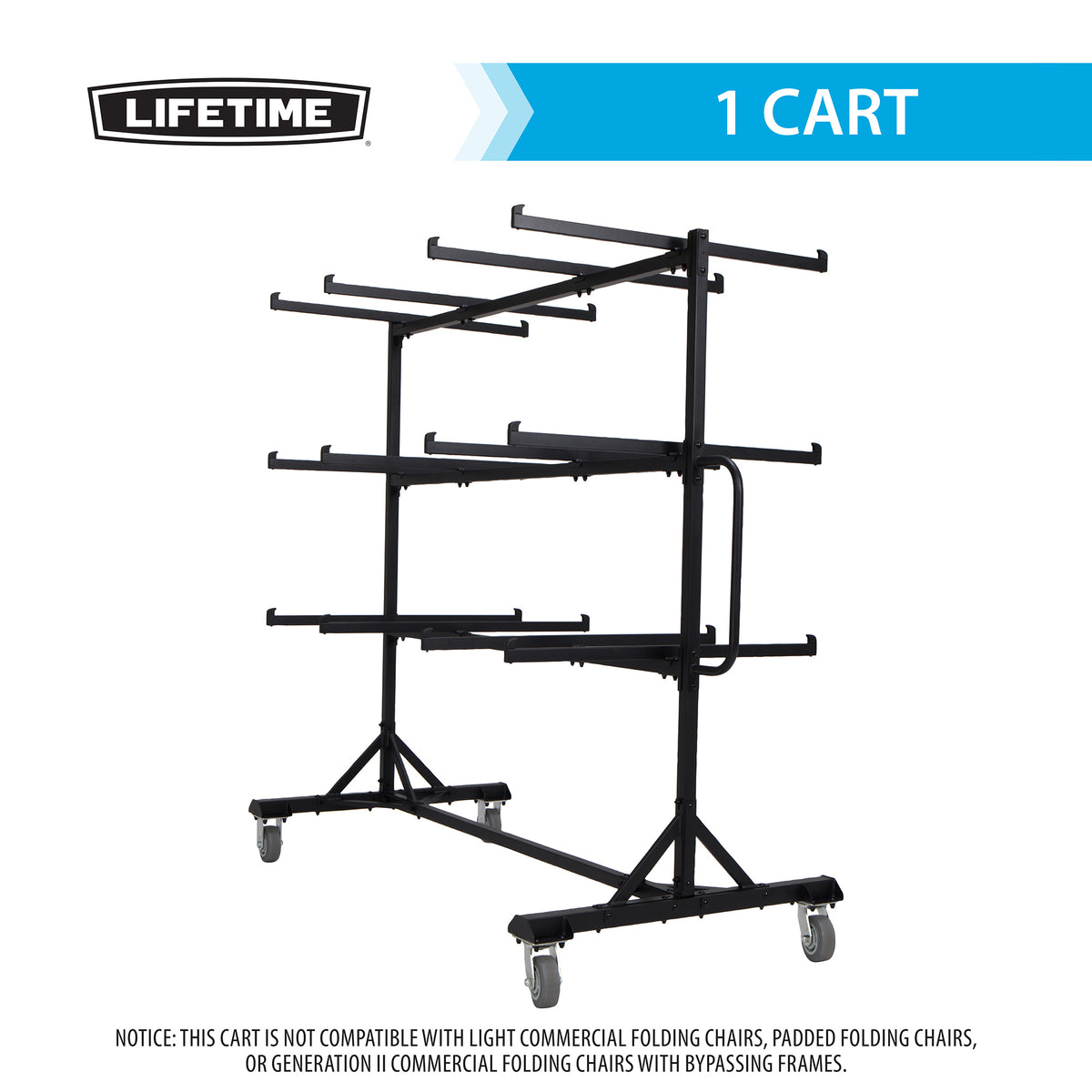Lifetime Chair Cart Heavy Duty Folding Chair Storage Solution ...