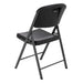 Single open Lifetime 4-Pack Classic Folding Chair in black with molded seat and durable steel frame