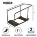 Lifetime folding table storage cart with 11 table capacity, heavy-duty frame, smooth-rolling wheels, and 2-year limited warranty