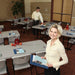 Training room with Lifetime 18 Pack Professional Folding Table 6 ft and 8 ft with chairs and presentation materials