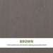 Close-up of the Lifetime storage shed's brown panel color and texture.