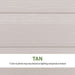 Close-up of the Lifetime storage shed's tan HDPE wall panel color and texture.