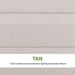 Close-up of the Lifetime storage shed's tan wall panel color and texture.