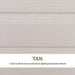 Close-up of the Lifetime storage shed's tan wall panel color and texture.