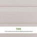 Close-up of the Lifetime storage shed's tan wall panel color and texture.