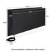 Malie electric fireplace mantel back panel dimensions diagram with measurements