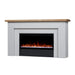 Malie SMART electric fireplace mantel clean silo product shot on white background