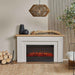 Malie Standard electric fireplace mantel main lifestyle photo in furnished living space