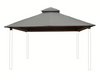 Riverstone ACACIA Gazebo Roof Framing and Mounting Kit featuring mist gray OutDURA canopy and reinforced roof structure.