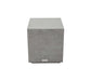 Front view of a modern textured side table in Tevere Series Space Grey, with a sleek rectangular design.