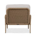 Morro outdoor chair back view showing wicker weave pattern