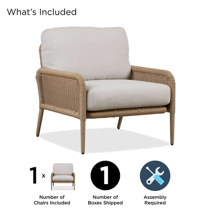 Morro outdoor chair included items seat cushion back cushion leveling feet hardware