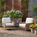 Morro outdoor chair coordinating patio furniture lifestyle setting