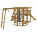 Rendered view of Playstar Ninja Power Tower Bronze playset featuring slide and climbing areas
